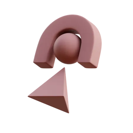 Free Arco esfera y triangulo  3D Icon