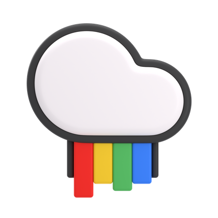 Free Arcoiris lluvioso  3D Icon