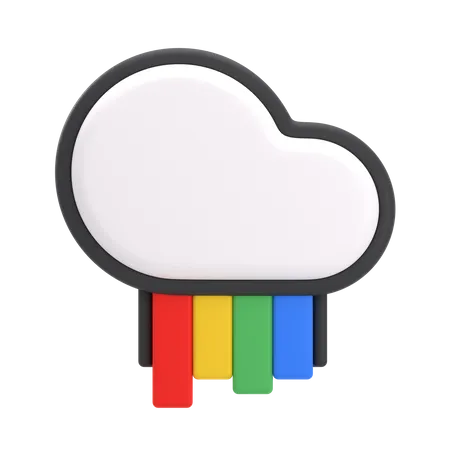 Free Arcoiris lluvioso  3D Icon