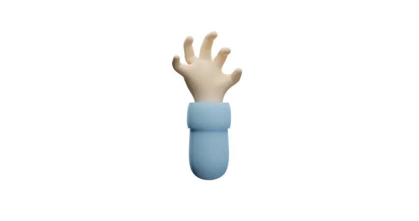 Free Argh hand gesture 3D Illustration