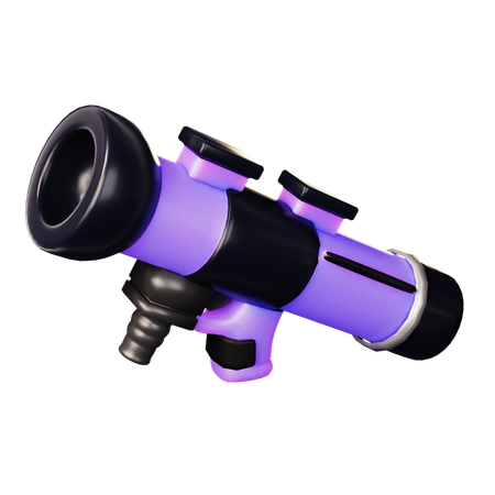 Free Arme à feu lance-roquettes  3D Icon
