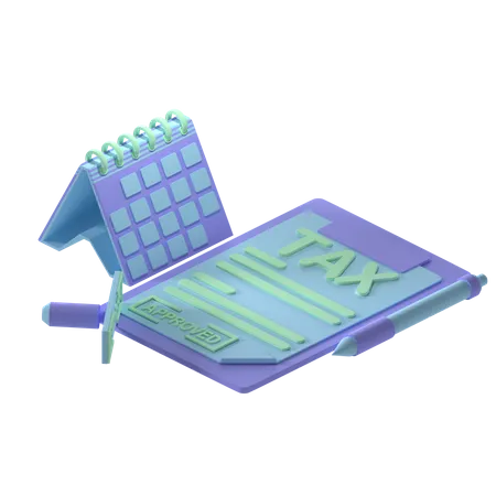 Free Arquivo fiscal  3D Icon