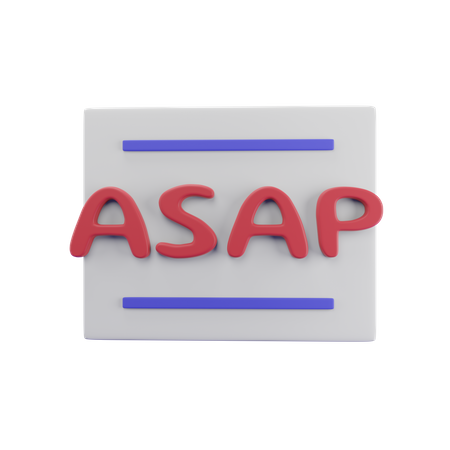 Free ASAP  3D Illustration