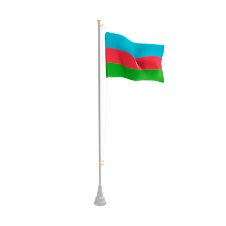 Free Aserbaidschan  3D Flag