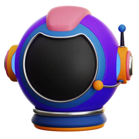 Free Astronout Helmet 3D Icon