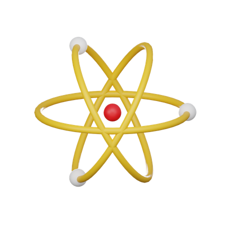 Free Atom  3D Icon