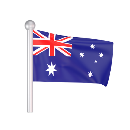 Free Australia Flag  3D Icon