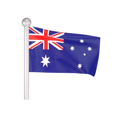 Free Australia Flag  3D Icon