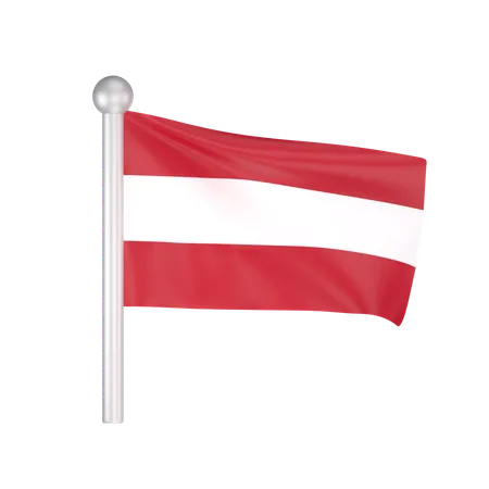 Free Austria Flag  3D Icon