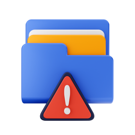 Free Avertissement de dossier  3D Icon
