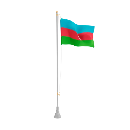 Free Azerbaïdjan  3D Flag