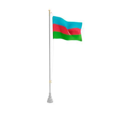 Free Azerbaijan  3D Flag