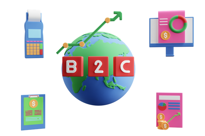 Free B 2 C  3D Icon