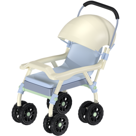 Free Baby Cart  3D Icon