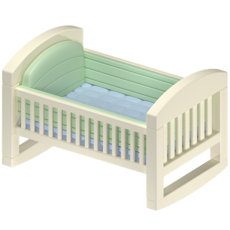 Free Baby Cot  3D Icon