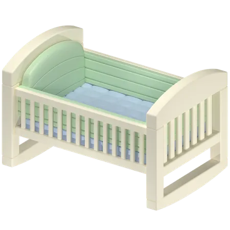 Free Baby Cot  3D Icon