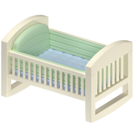 Free Babybett  3D Icon