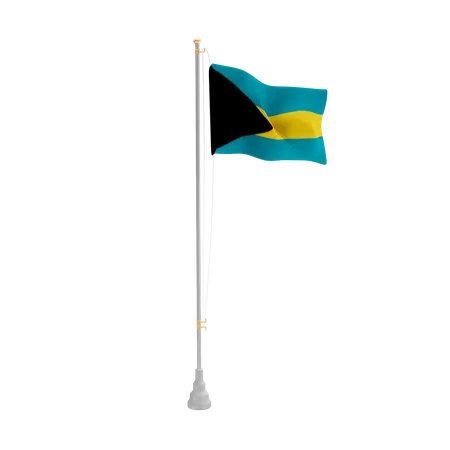 Free Bahama  3D Flag
