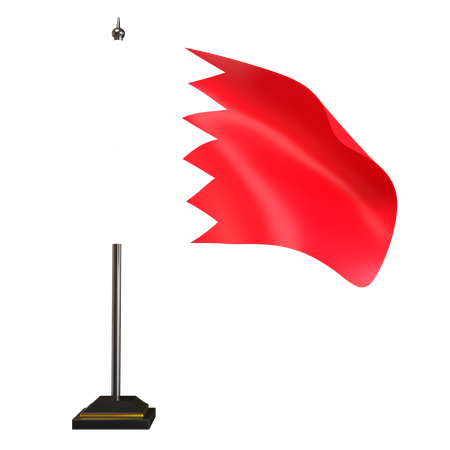 Free Bahrain Flag  3D Icon