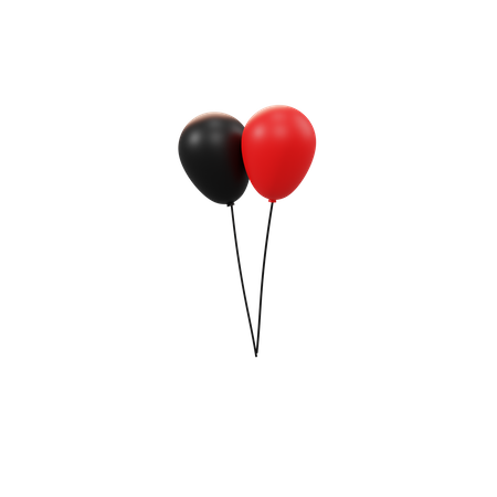 Free Balck Friday Balloons  3D Icon