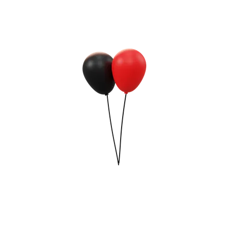 Free Balck Friday Balloons  3D Icon