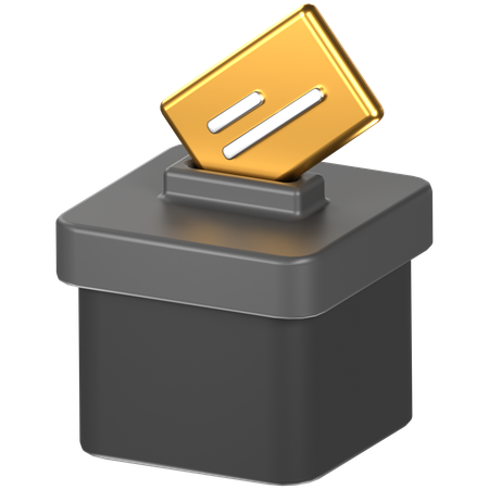 Free Ballot box  3D Icon