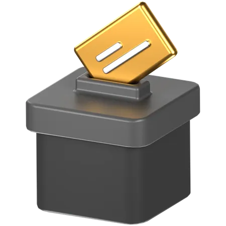 Free Ballot box  3D Icon