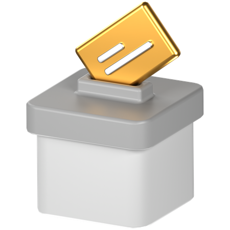 Free Ballot Box  3D Icon