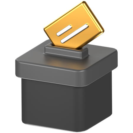 Free Ballot box  3D Icon