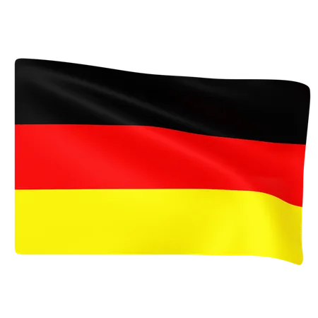 Free Bandeira da Alemanha  3D Icon