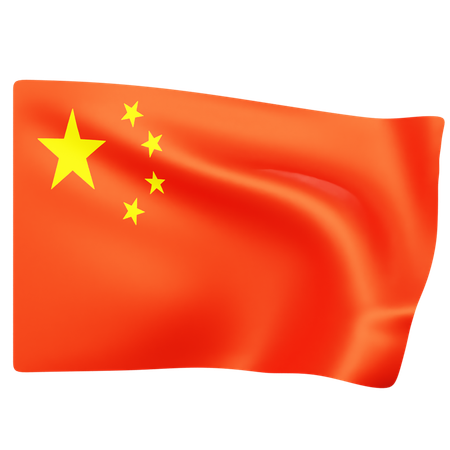 Free Bandeira da china  3D Icon