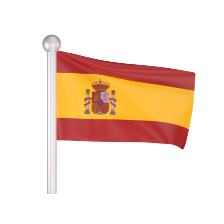 Free Bandeira da espanha  3D Icon