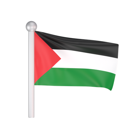 Free Bandeira da Palestina  3D Icon