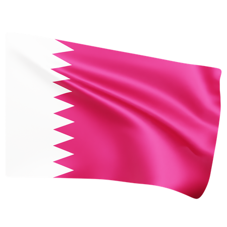 Free Bandeira do Bahrein  3D Icon