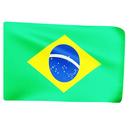 Free Bandeira do brasil  3D Icon