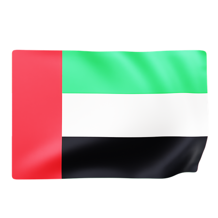 Free Bandeira dos Emirados Árabes Unidos  3D Icon