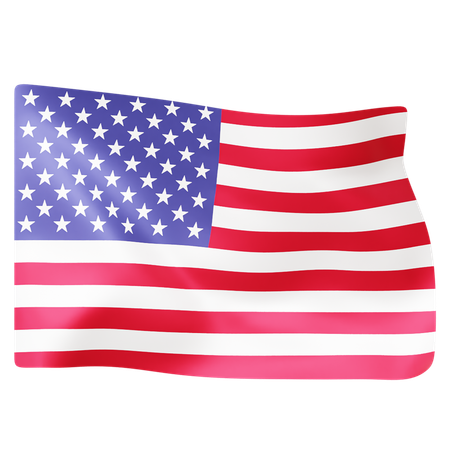 Free Bandeira dos estados unidos  3D Icon