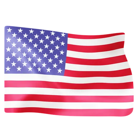 Free Bandeira dos estados unidos  3D Icon