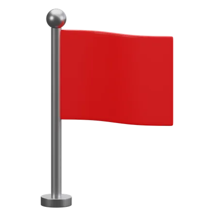 Free Bandeira vermelha  3D Icon