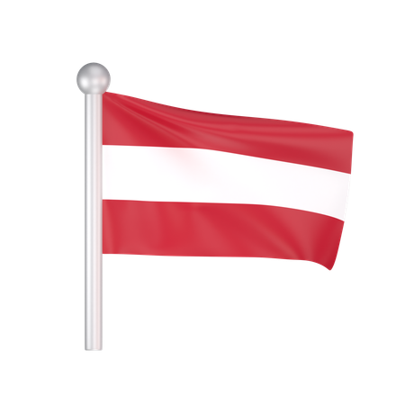 Free Bandera de austria  3D Icon