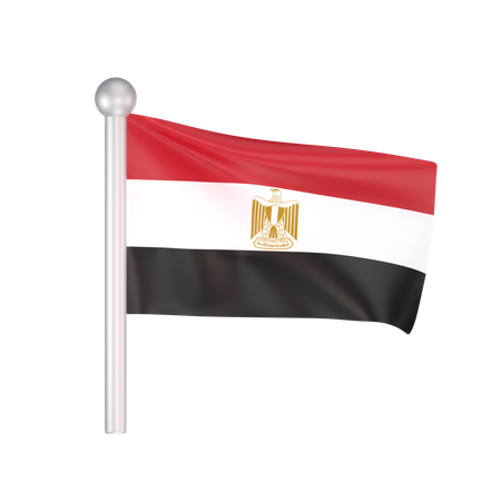 Free Bandera de egipto  3D Icon