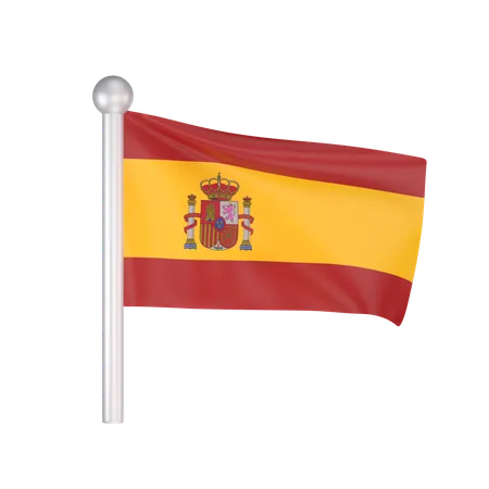 Free Bandera de españa  3D Icon