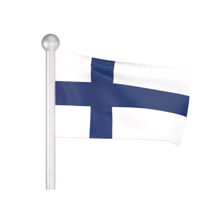 Free Bandera de finlandia  3D Icon