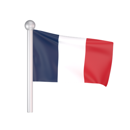 Free Bandera de Francia  3D Icon