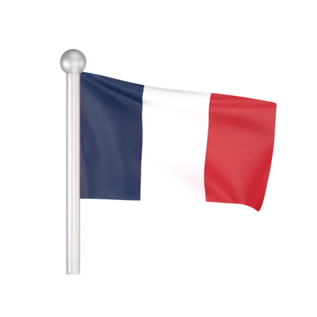 Free Bandera de Francia  3D Icon