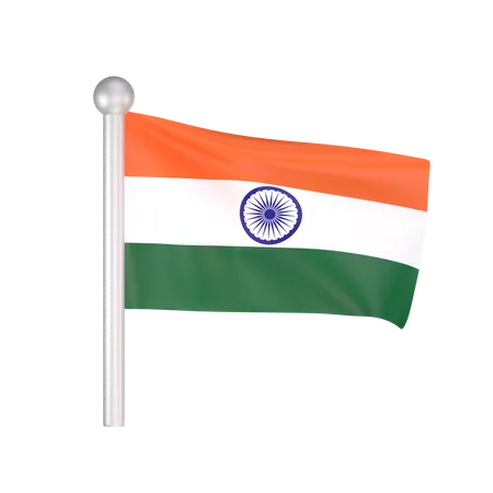 Free Bandera india  3D Icon