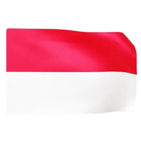 Free Bandera de indonesia  3D Icon