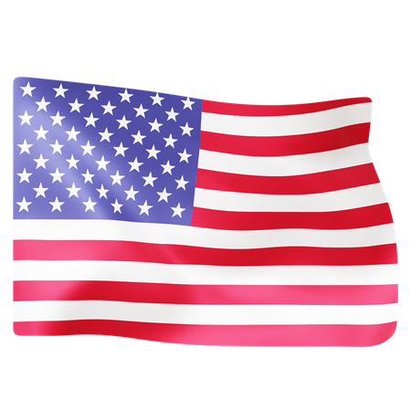 Free Bandera de los estados unidos  3D Icon