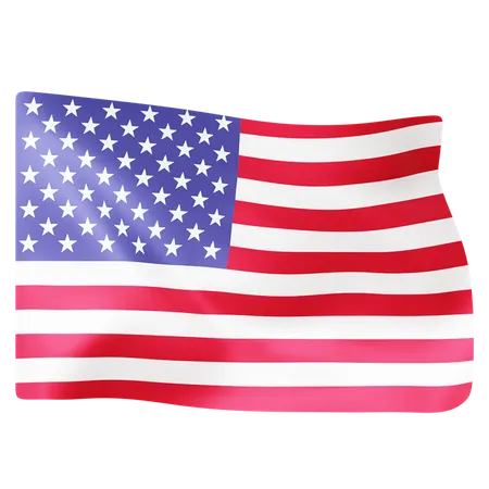 Free Bandera de los estados unidos  3D Icon