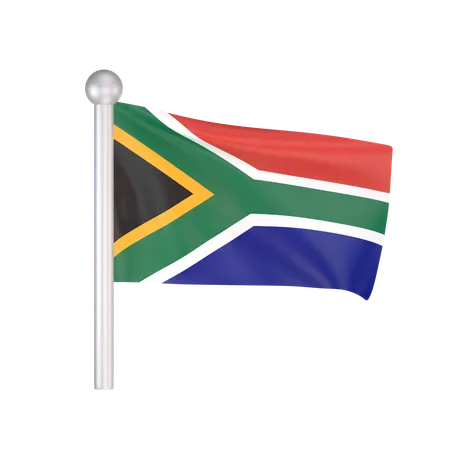 Free Bandera de sudáfrica  3D Icon